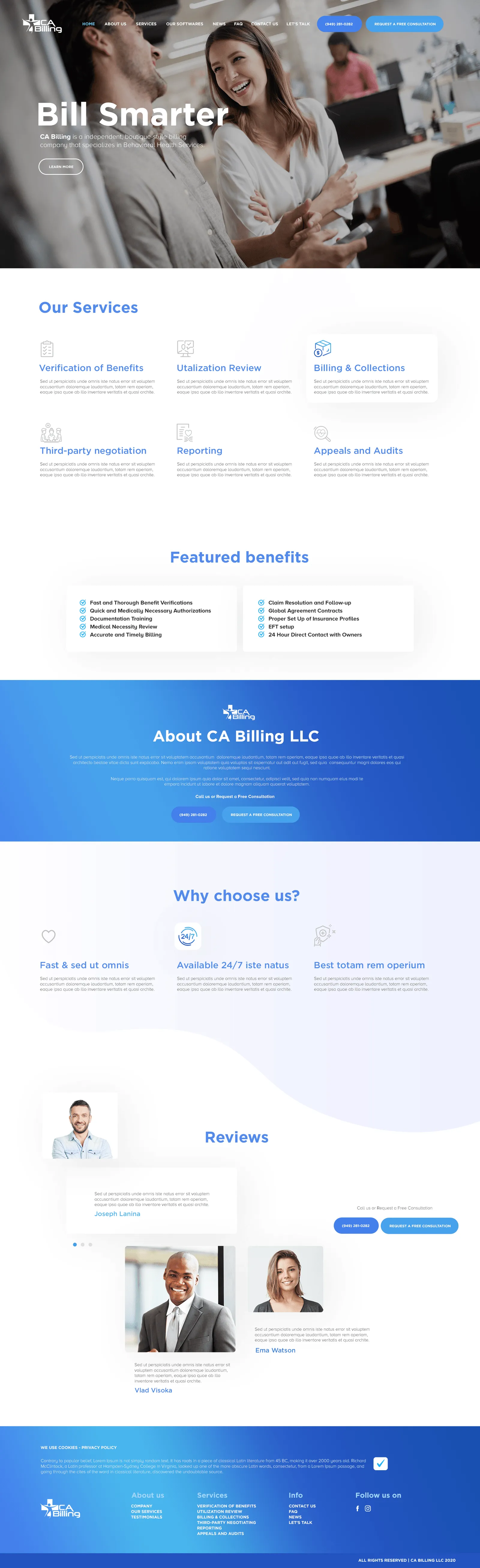 CA Billing — Medical billing · Web