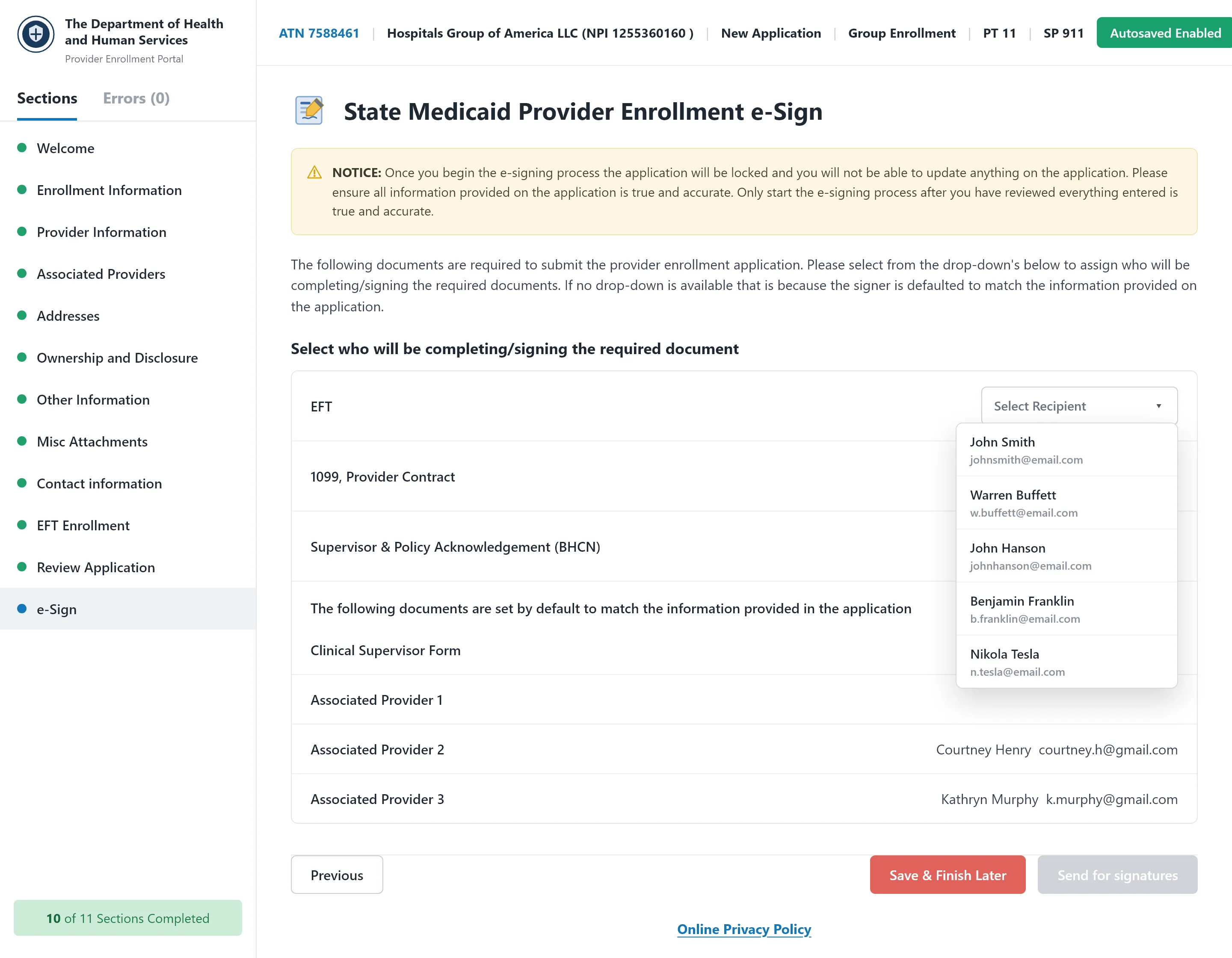 Medicaid Solutions — DocuSign e-signature (illustrative reconstruction)
